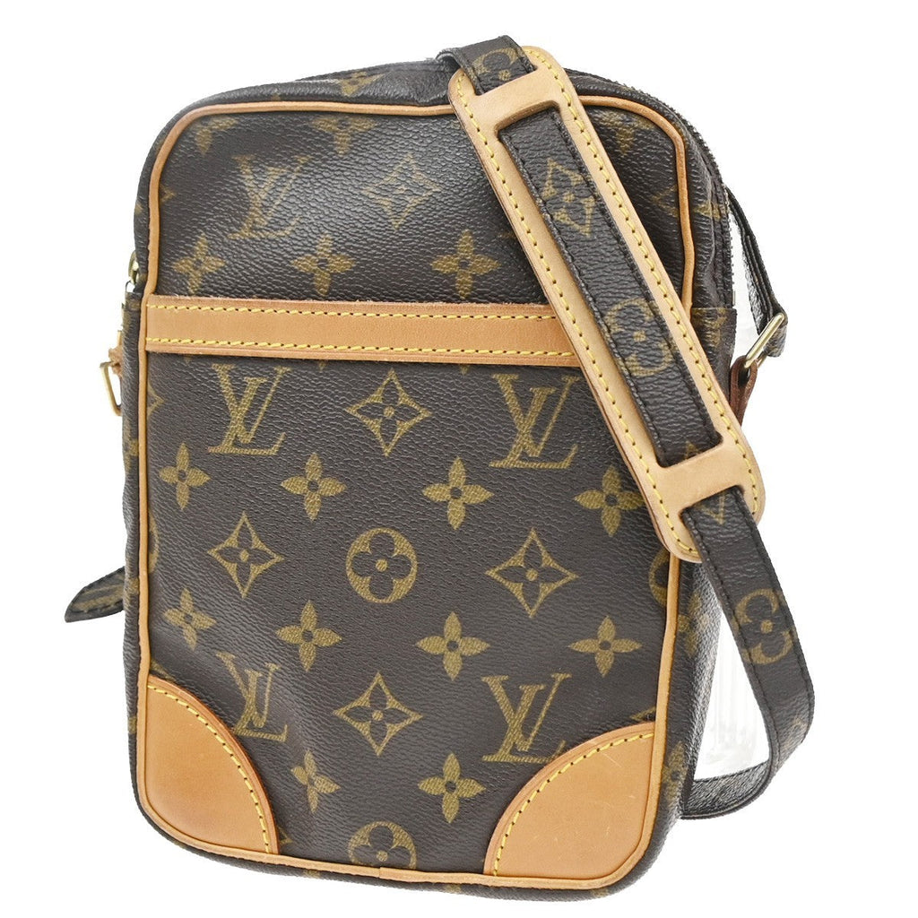 Louis Vuitton Danube Handbag Monogram Canvas Brown Canvas Shoulder Bag Bag (Pre-Owned)