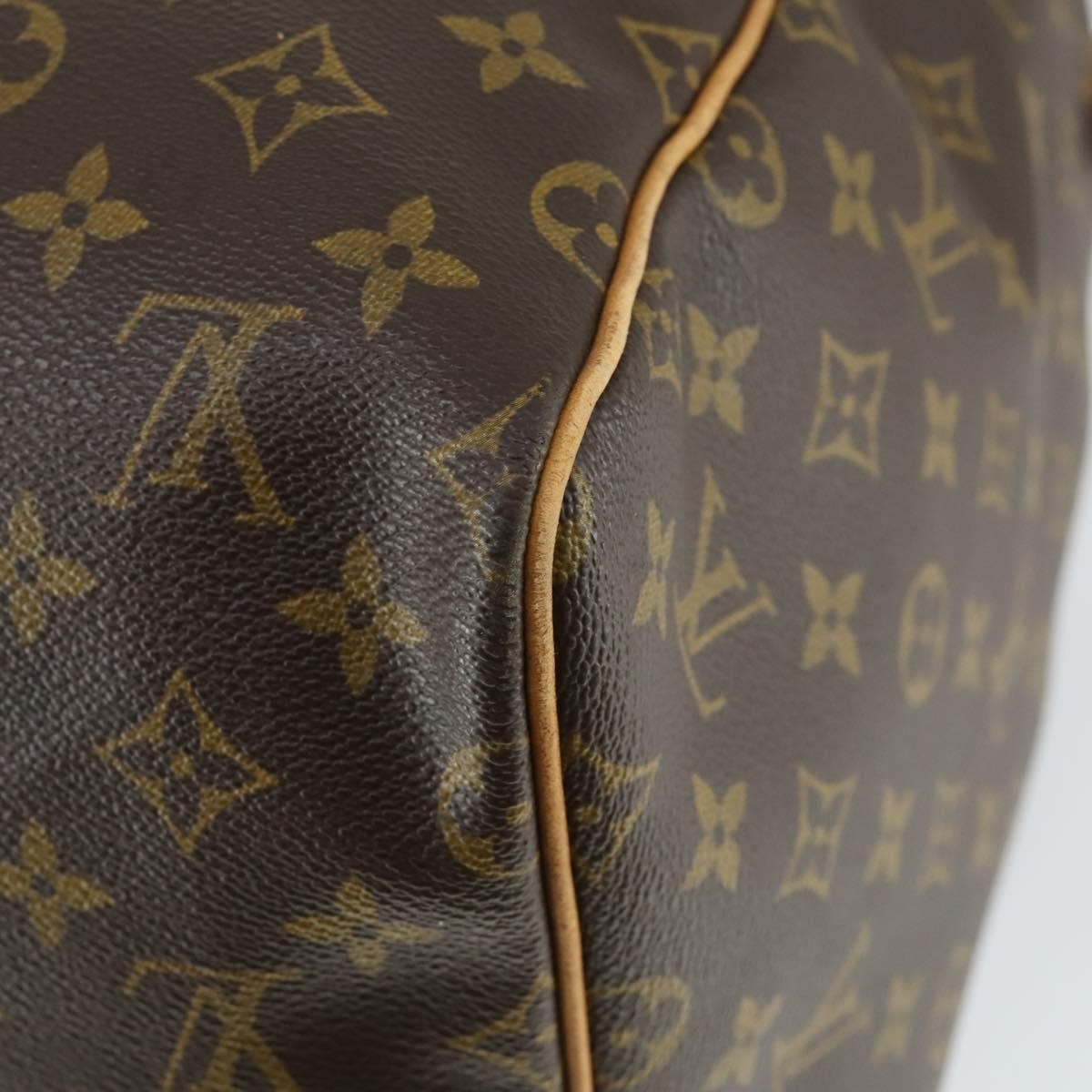 Louis Vuitton Keepall Bag Monogram Canvas Brown Canvas Travel Bag Bag (Pre-Owned)