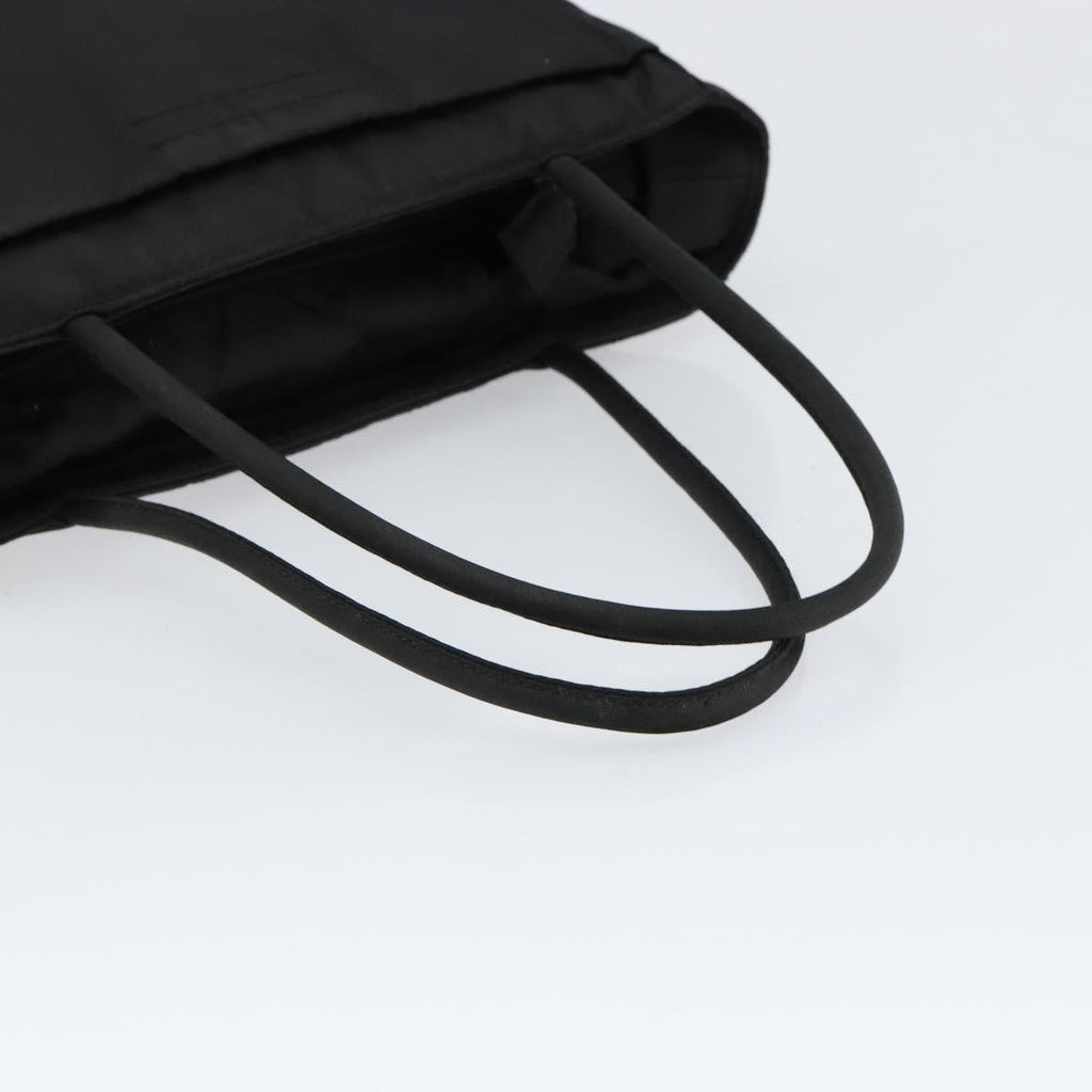 Prada Vintage Tote Tessuto Black Nylon Tote Bag Bag (Pre-Owned)