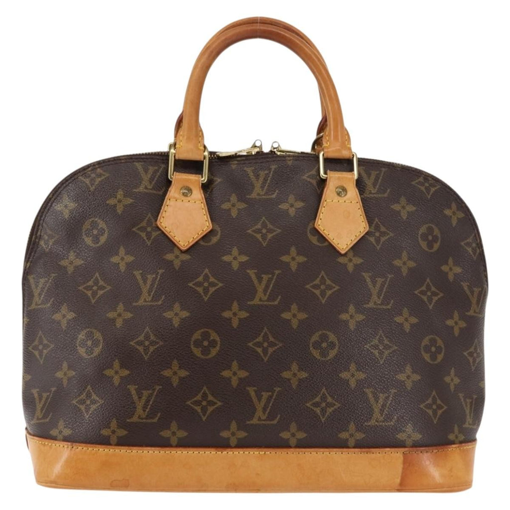 Louis Vuitton Alma Handbag Monogram Canvas Brown Canvas Handbag (Pre-Owned)
