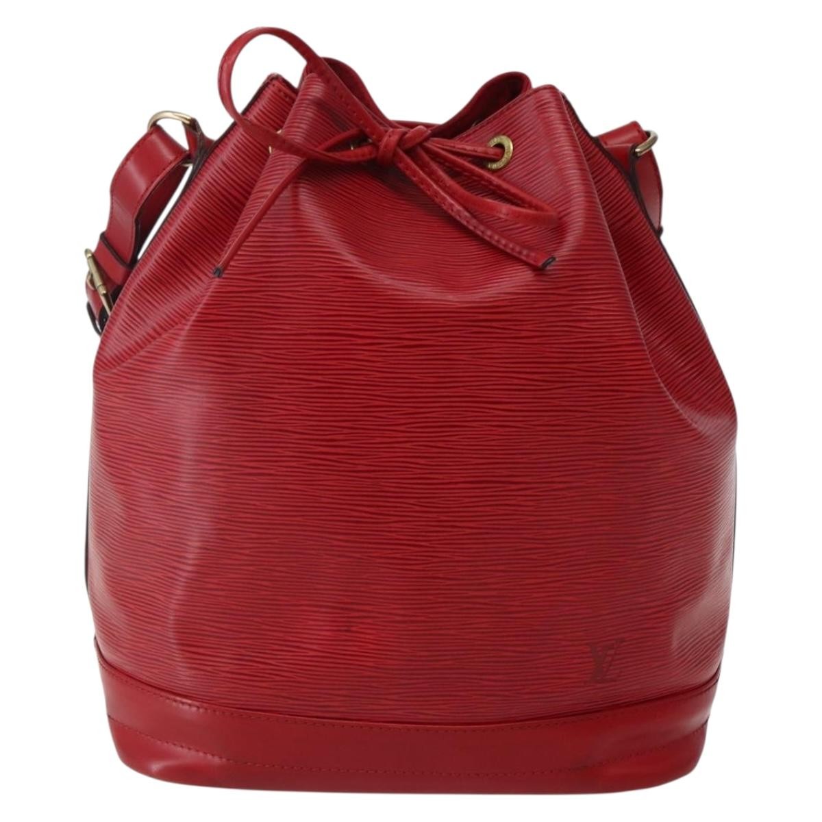 Louis Vuitton Noe Shoulder Bag Leather Red Leather Shoulder Bag Bag (Pre-Owned)