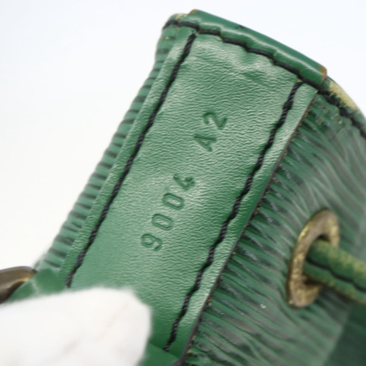 Louis Vuitton Petit Noe Handbag Epi Leather Green Leather Shoulder Bag Bag (Pre-Owned)