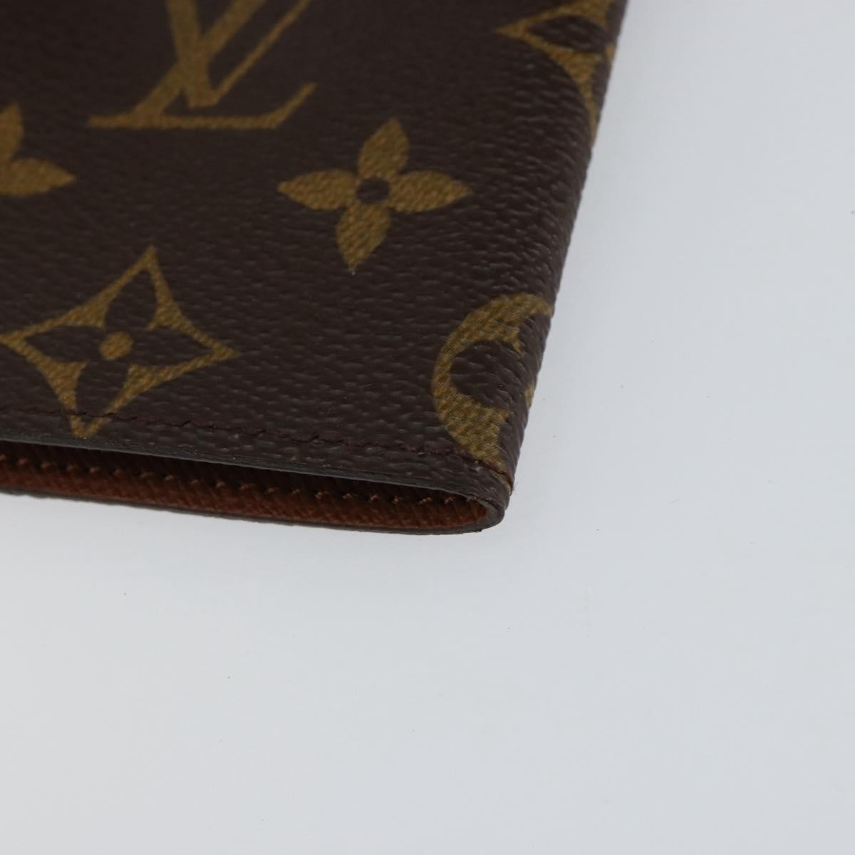 Louis Vuitton Porte Cartes Pression Card Case Monogram Canvas Brown Canvas Card Holders Accessory (Pre-Owned)