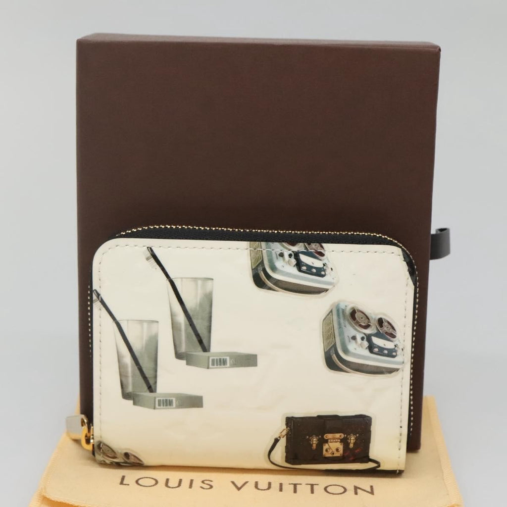 Louis Vuitton Nicolas Ghesquière Zippy Wallet Patent Monogram White Patent_Leather Wallets Accessory (Pre-Owned)