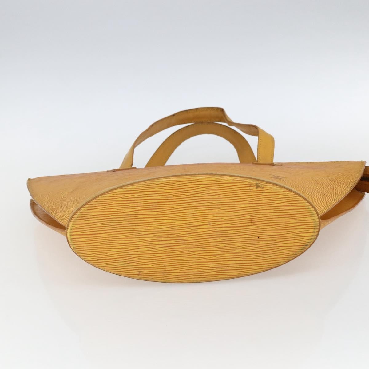 Louis Vuitton Saint Jacques Handbag Epi Leather Yellow Leather Handbag (Pre-Owned)