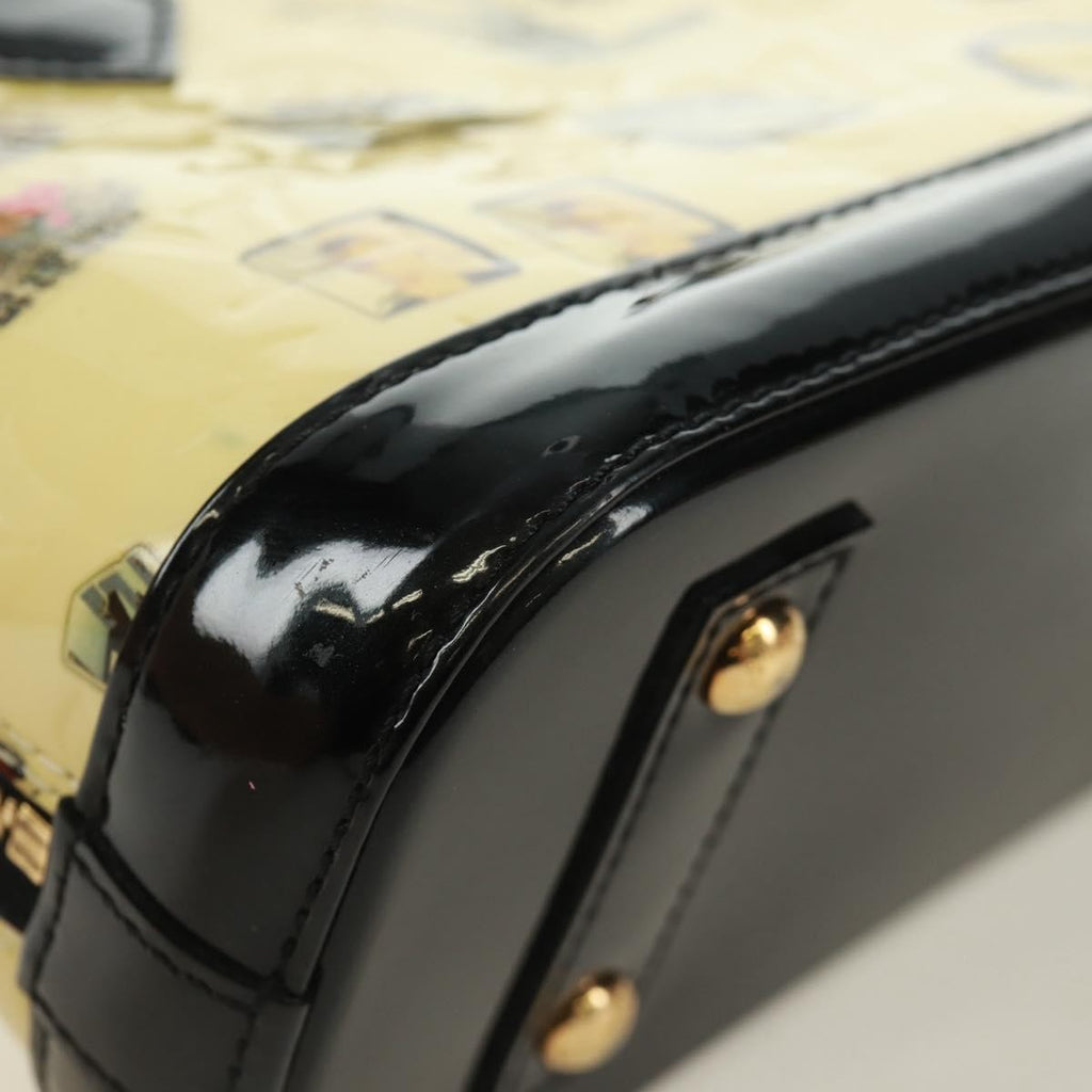 Louis Vuitton Alma Handbag Limited Edition Stickers Monogram Vernis Multicolour Patent_Leather Handbag (Pre-Owned)