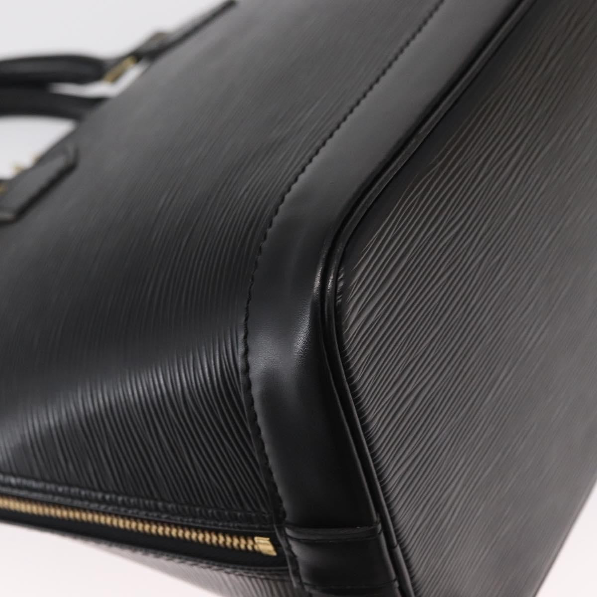 Louis Vuitton Alma Handbag Epi Leather Black Leather Handbag (Pre-Owned)