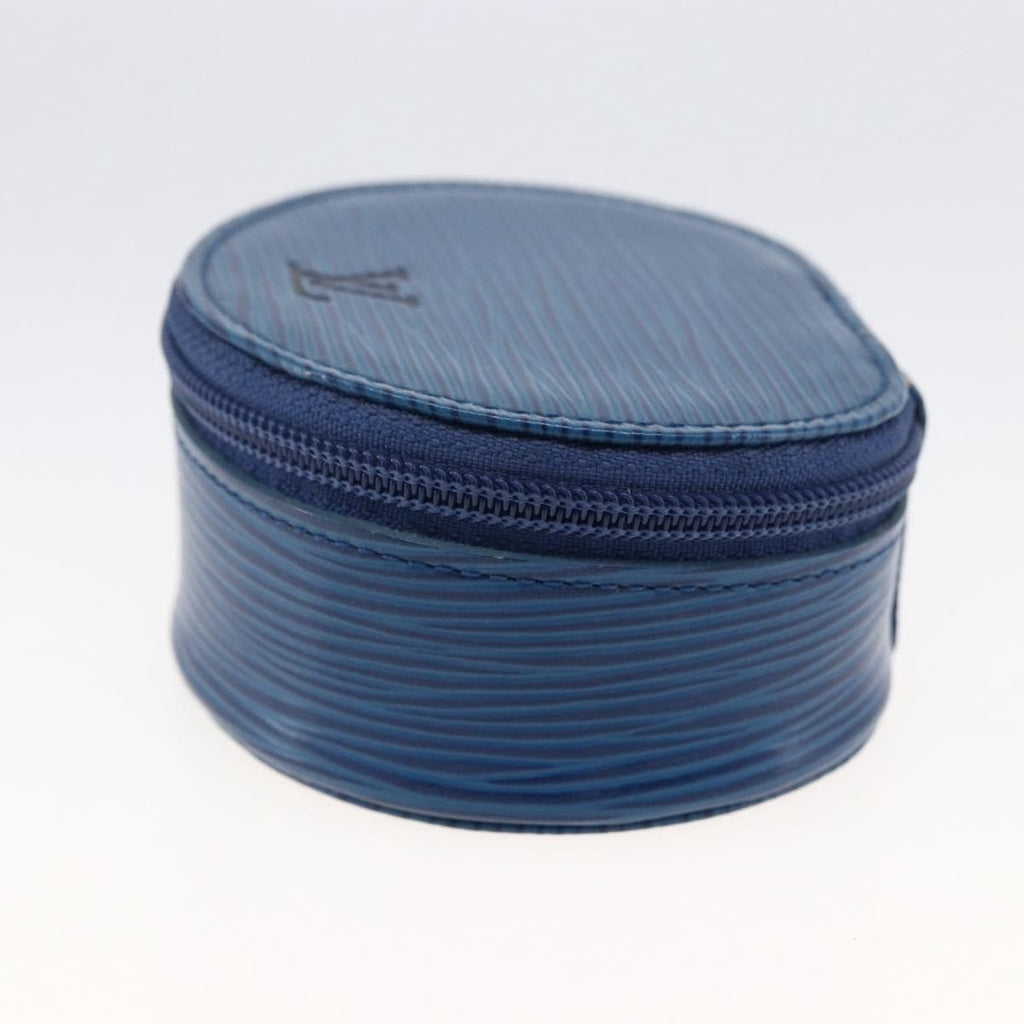 Louis Vuitton Ecrin Bijoux Jewelry Case Epi Leather Blue Leather Clutche & Pouche Bag (Pre-Owned)