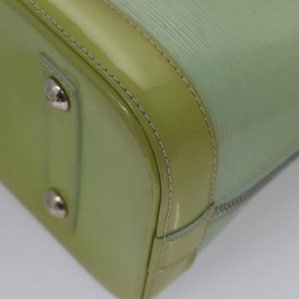 Louis Vuitton Alma Handbag Electric Epi Leather Green Patent_Leather Handbag (Pre-Owned)
