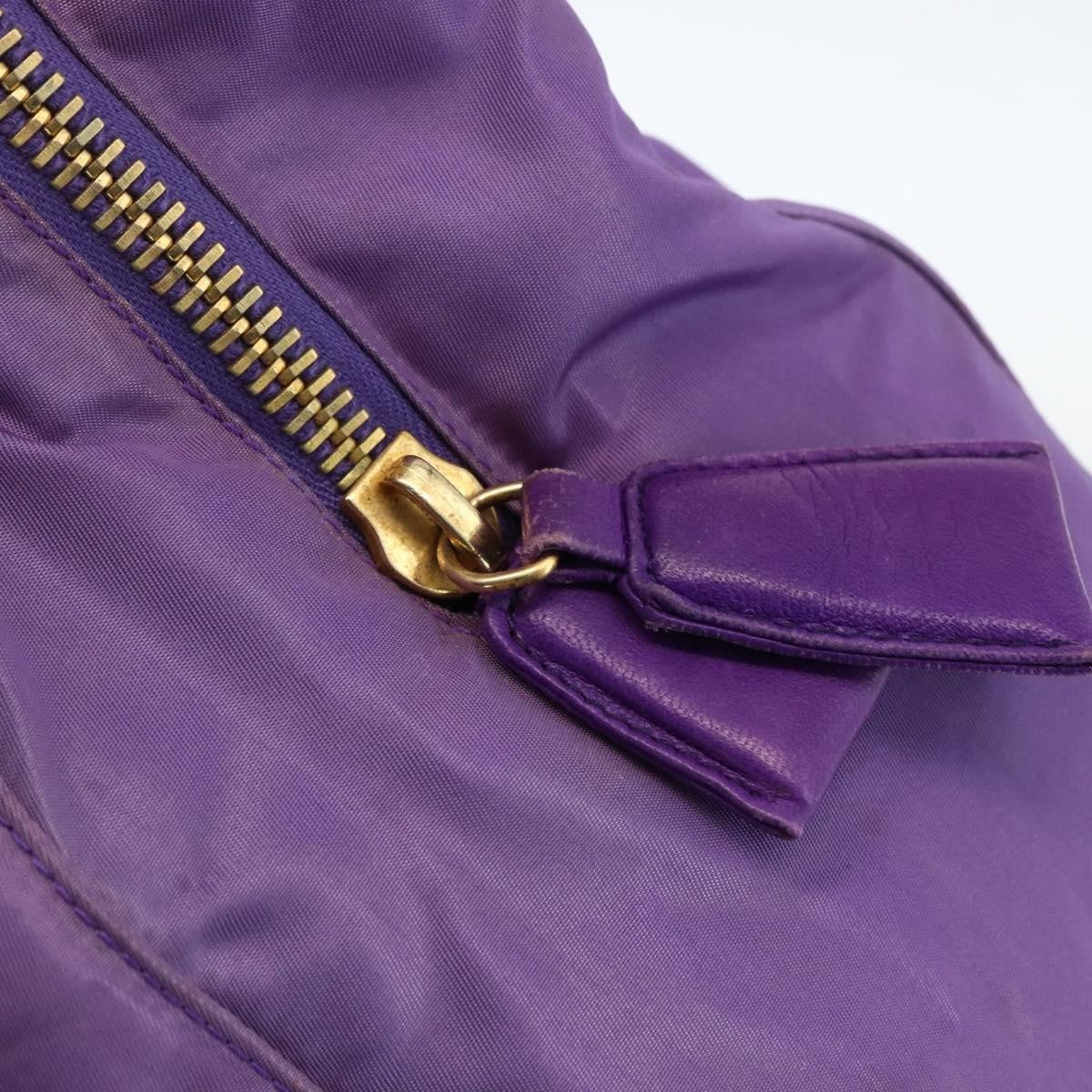Prada Vintage Shoulder Bag Tessuto Purple Nylon Shoulder Bag Bag (Pre-Owned)