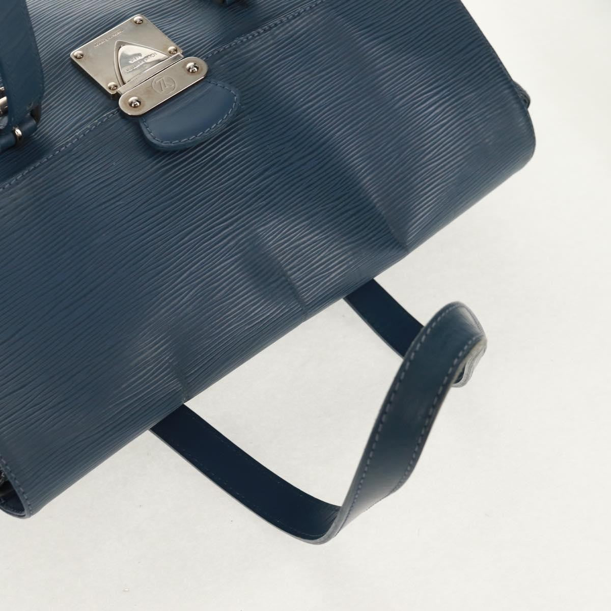 Louis Vuitton Segur Handbag Epi Leather Blue Leather Shoulder Bag Bag (Pre-Owned)