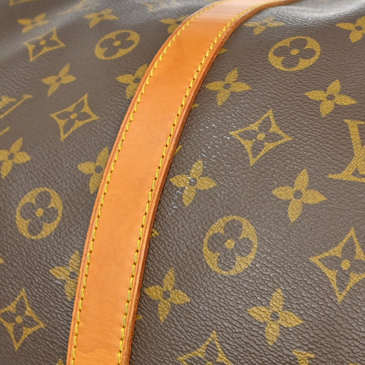 Louis Vuitton Keepall Bag Monogram Canvas Brown Canvas Travel Bag Bag (Pre-Owned)