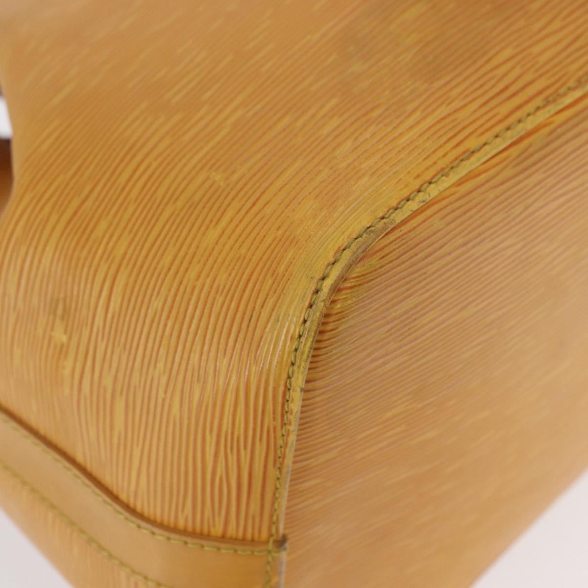 Louis Vuitton Petit Noe Handbag Epi Leather Yellow Leather Shoulder Bag Bag (Pre-Owned)