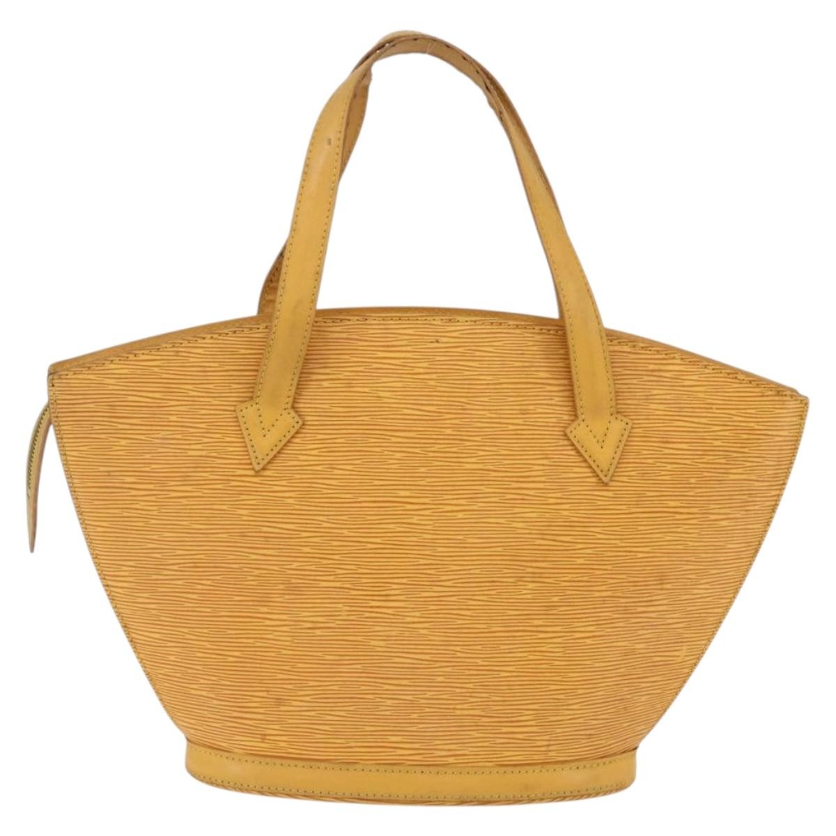 Louis Vuitton Saint Jacques Handbag Epi Leather Yellow Leather Handbag (Pre-Owned)