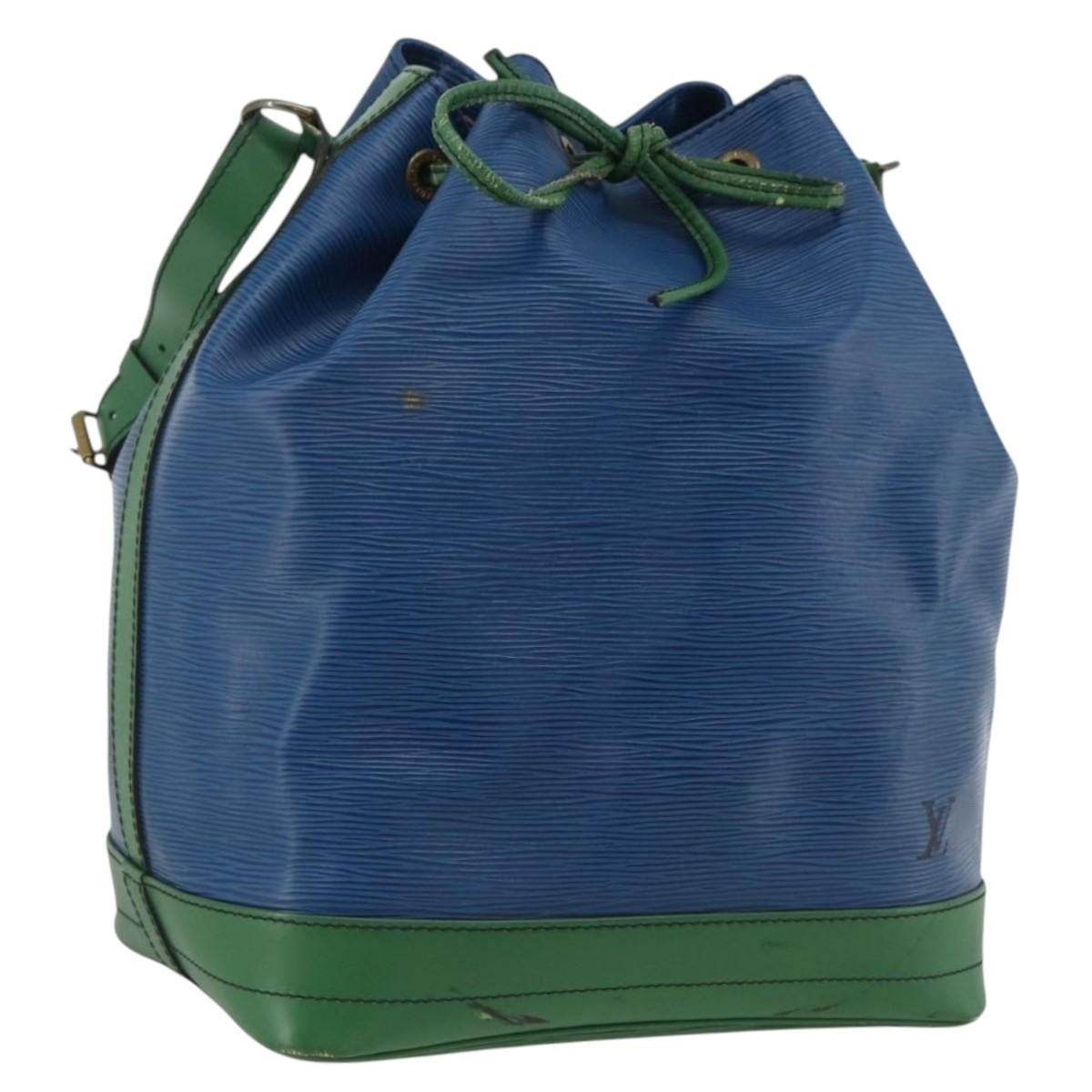 Louis Vuitton Bicolor Noe Handbag Epi Leather Blue Leather Shoulder Bag Bag (Pre-Owned)