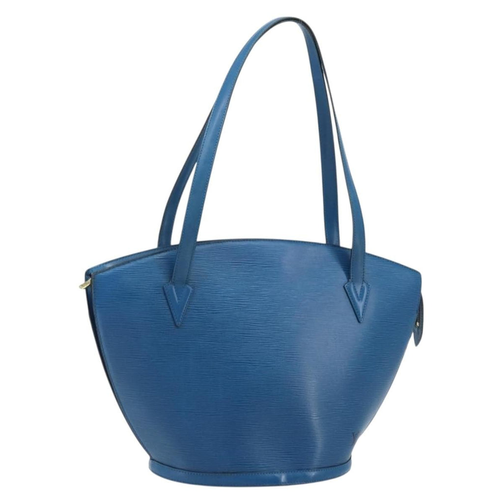 Louis Vuitton Saint Jacques Handbag Epi Leather Blue Leather Shoulder Bag Bag (Pre-Owned)