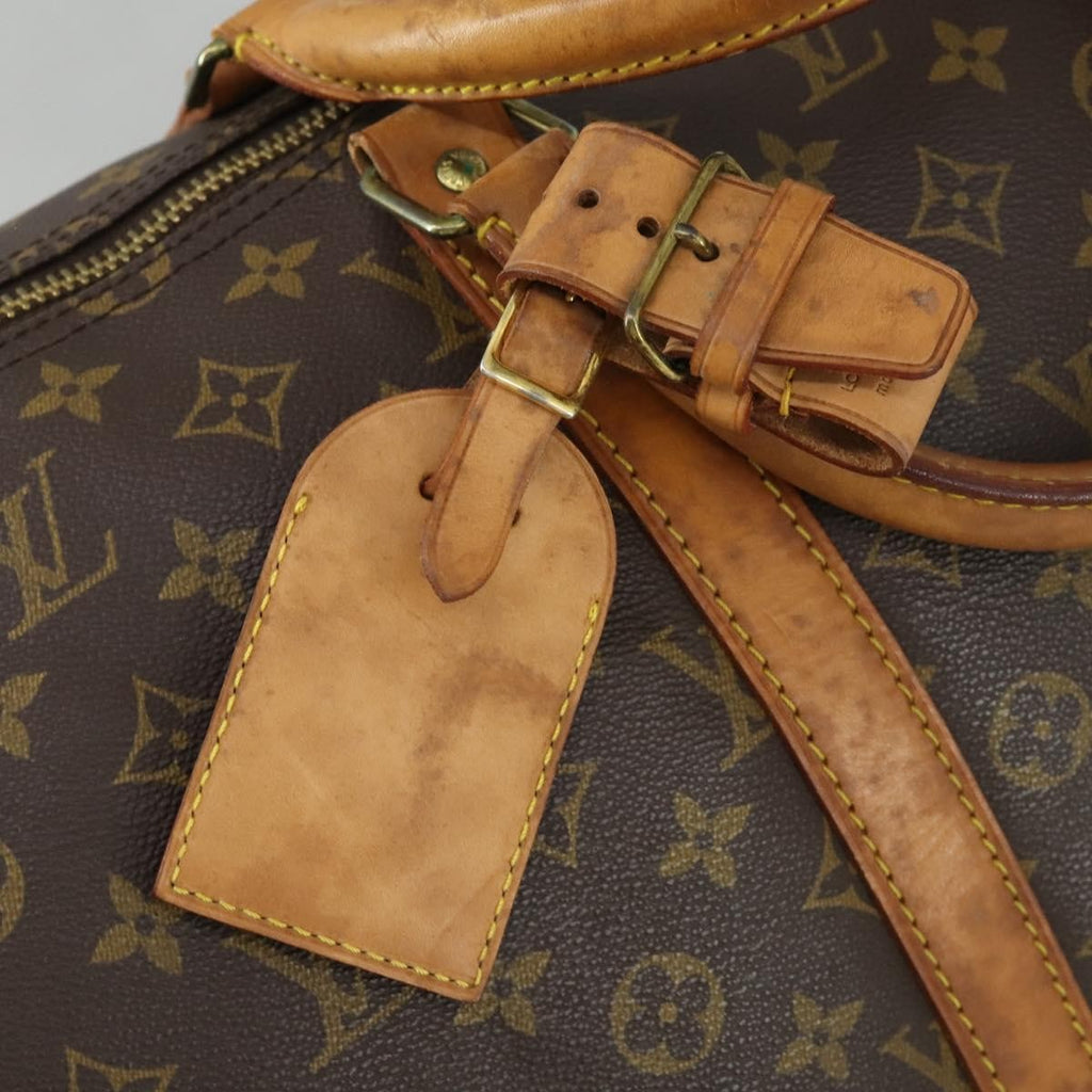Louis Vuitton Keepall Bandouliere Bag Monogram Canvas Brown Canvas Travel Bag Bag (Pre-Owned)