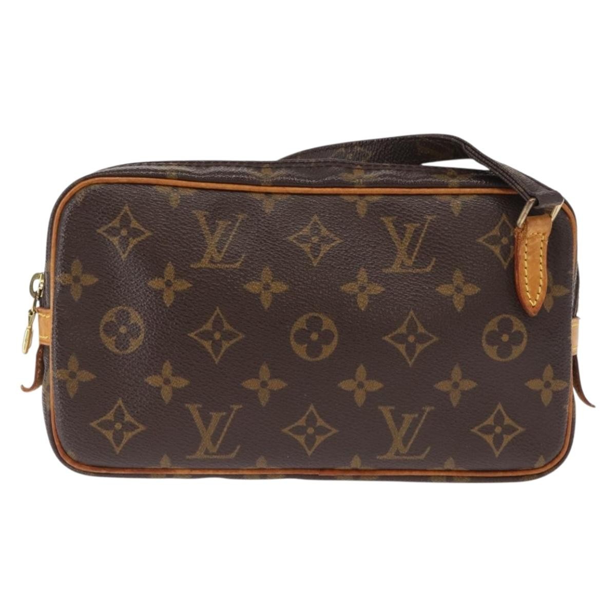 Louis Vuitton Pochette Marly Bandouliere Bag Monogram Canvas Brown Canvas Shoulder Bag Bag (Pre-Owned)