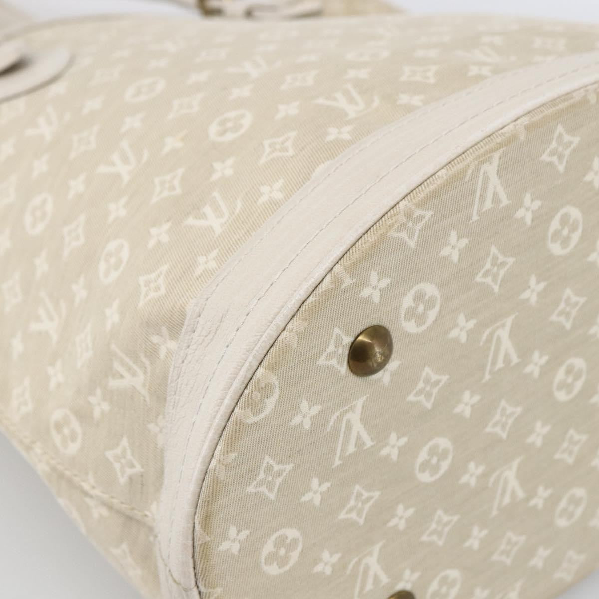 Louis Vuitton Petit Bucket Bag Mini Lin Beige Canvas Shoulder Bag Bag (Pre-Owned)
