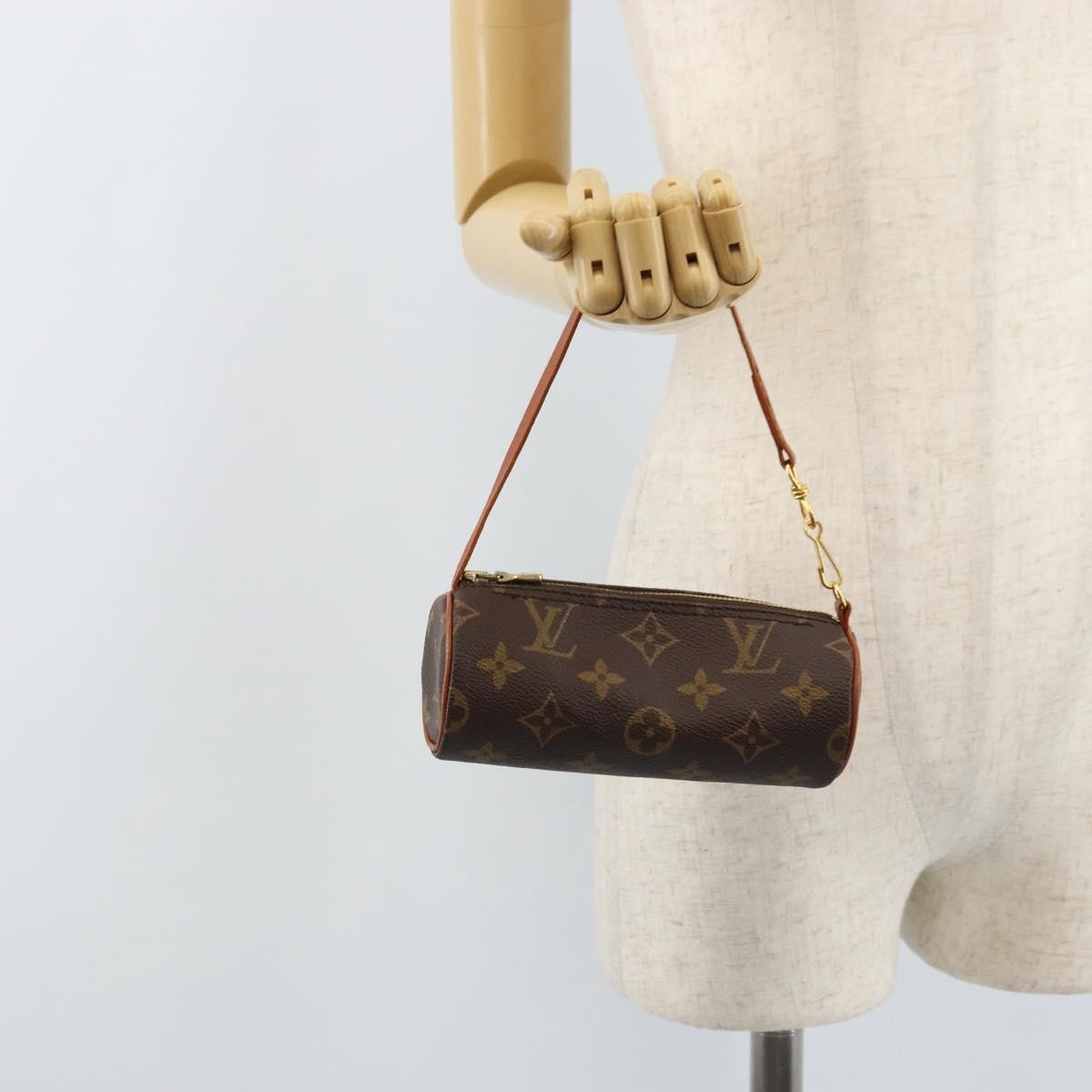Louis Vuitton Papillon Pochette Monogram Canvas Brown Canvas Clutche & Pouche Bag (Pre-Owned)
