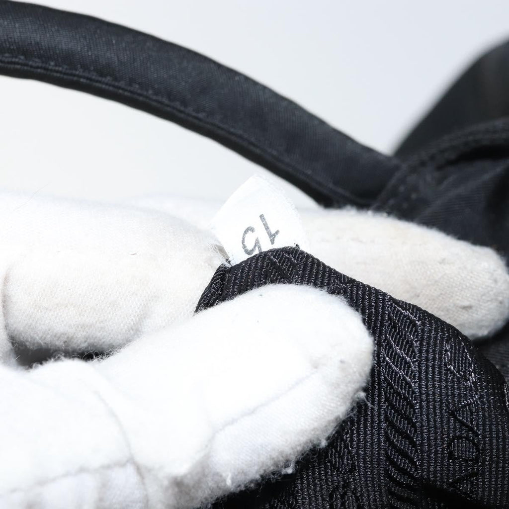 Prada Vintage Zip Tote Tessuto Black Nylon Tote Bag Bag (Pre-Owned)