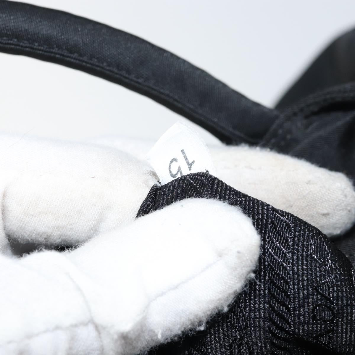 Prada Vintage Zip Tote Tessuto Black Nylon Tote Bag Bag (Pre-Owned)