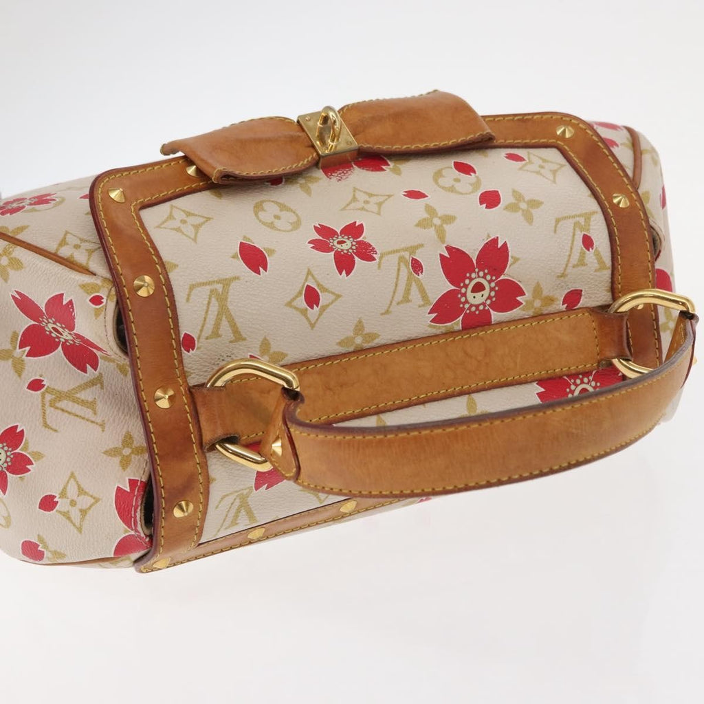 Louis Vuitton Retro Bag Limited Edition Cherry Blossom Monogram White Canvas Handbag (Pre-Owned)