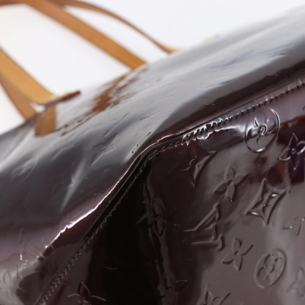 Louis Vuitton Bellevue Handbag Monogram Vernis Purple Patent_Leather Tote Bag Bag (Pre-Owned)