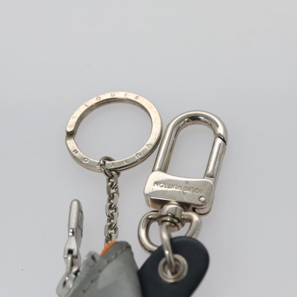 Louis Vuitton Porte Cles Satellite Canvas Silver Canvas Charms And Keychains Accessory (Pre-Owned)