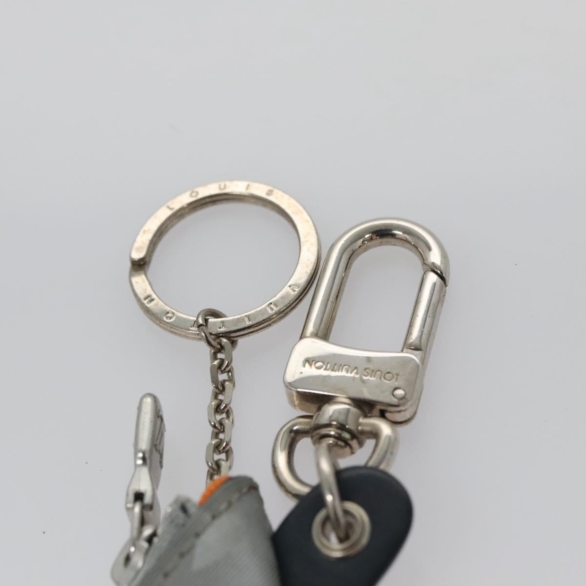 Louis Vuitton Porte Cles Satellite Canvas Silver Canvas Charms And Keychains Accessory (Pre-Owned)