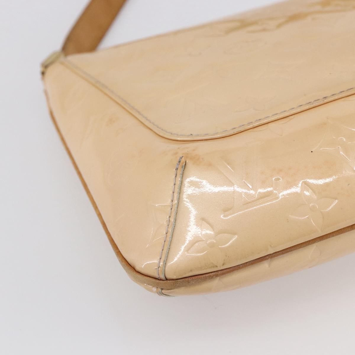Louis Vuitton Thompson Street Handbag Monogram Vernis Beige Patent_Leather Shoulder Bag Bag (Pre-Owned)
