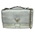 Louis Vuitton Very Chain Bag Whipstitch Leather Silver Leather Shoulder Bag Bag (Pre-Owned)
