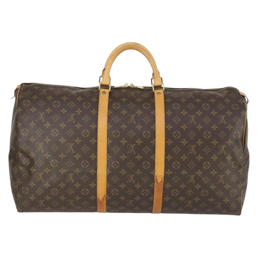 Louis Vuitton Keepall Bag Monogram Canvas Brown Canvas Travel Bag Bag (Pre-Owned)