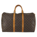 Louis Vuitton Keepall Bag Monogram Canvas Brown Canvas Travel Bag Bag (Pre-Owned)