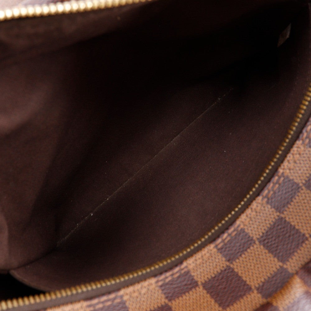 Louis Vuitton Naviglio Handbag Damier Brown Canvas Shoulder Bag Bag (Pre-Owned)