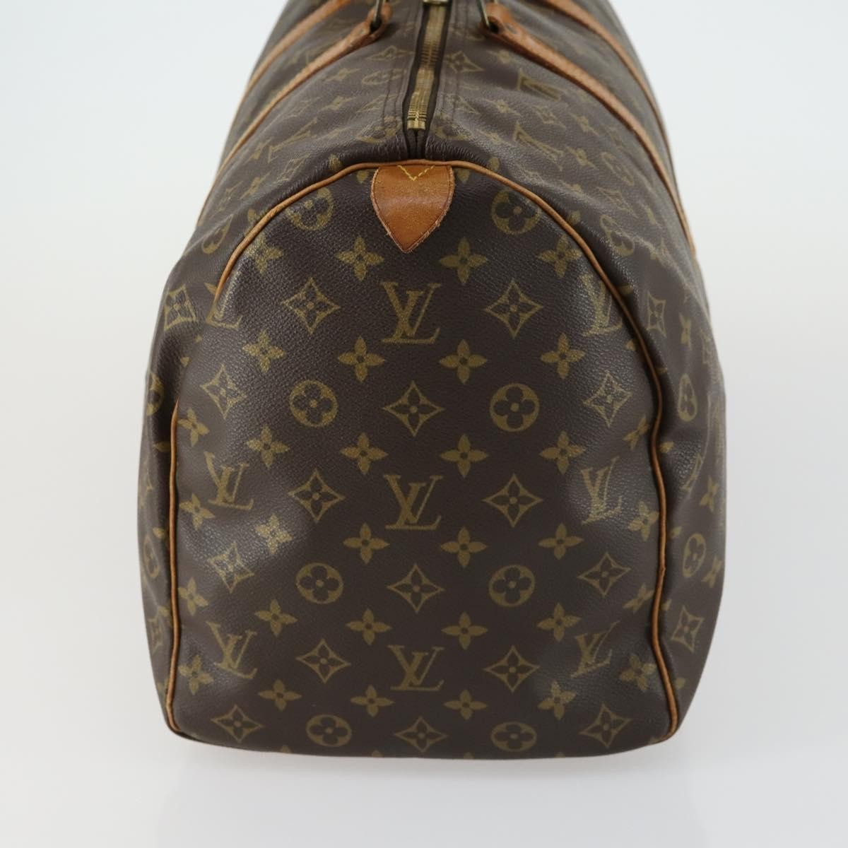 Louis Vuitton Keepall Bag Monogram Canvas Brown Canvas Travel Bag Bag (Pre-Owned)