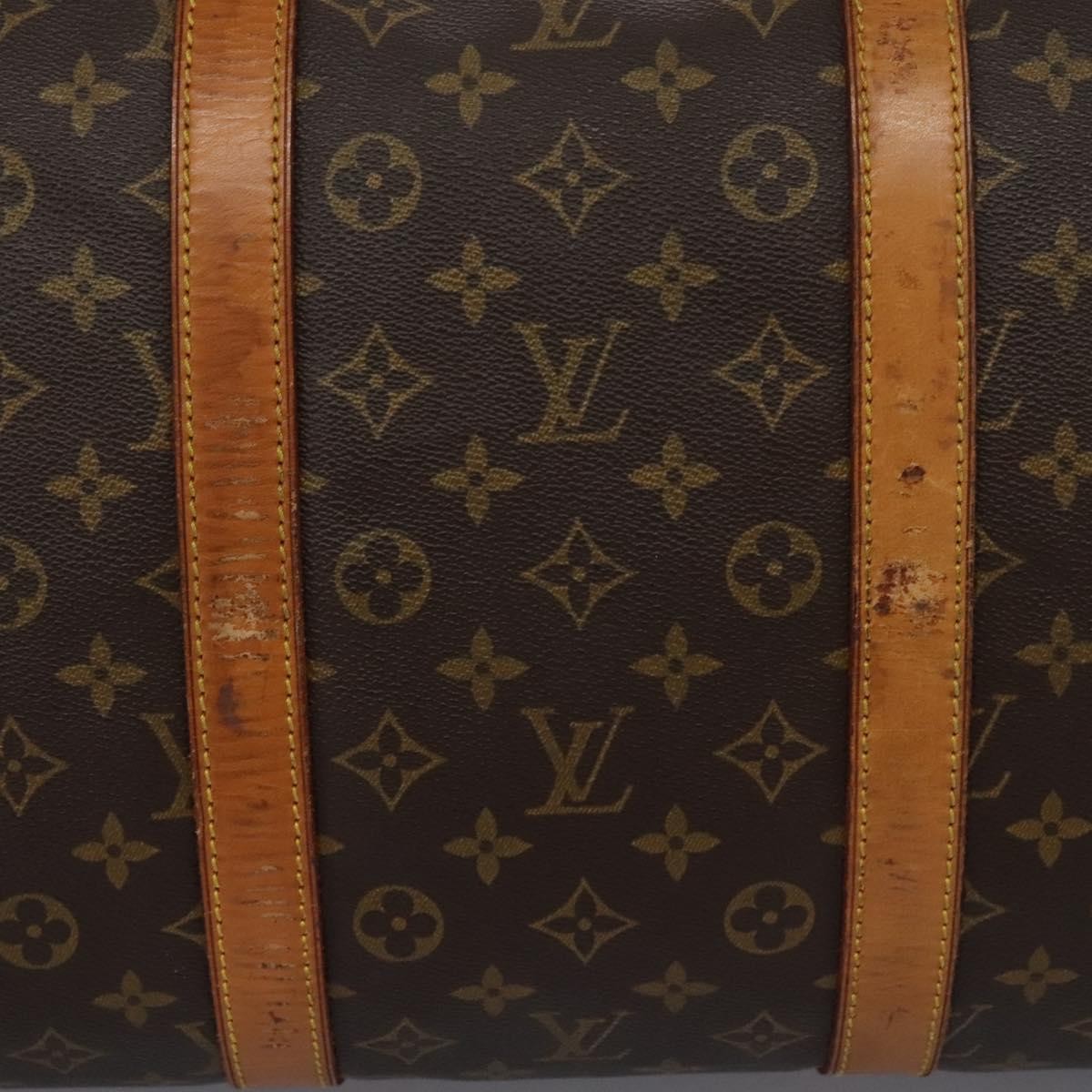 Louis Vuitton Keepall Bag Monogram Canvas Brown Canvas Travel Bag Bag (Pre-Owned)
