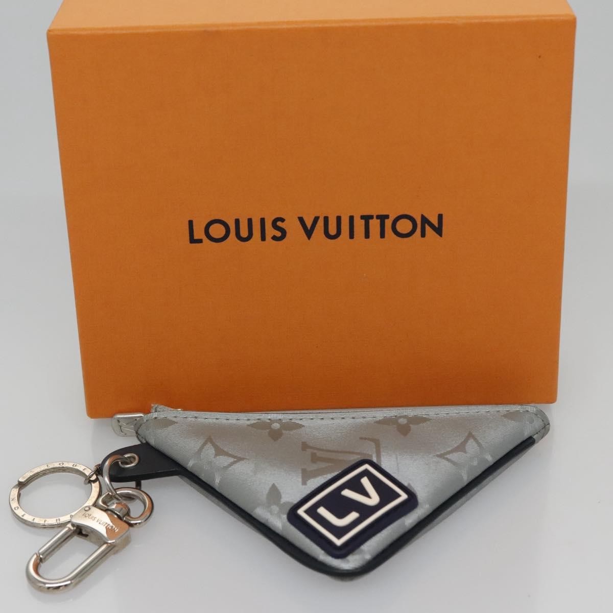 Louis Vuitton Porte Cles Satellite Canvas Silver Canvas Charms And Keychains Accessory (Pre-Owned)