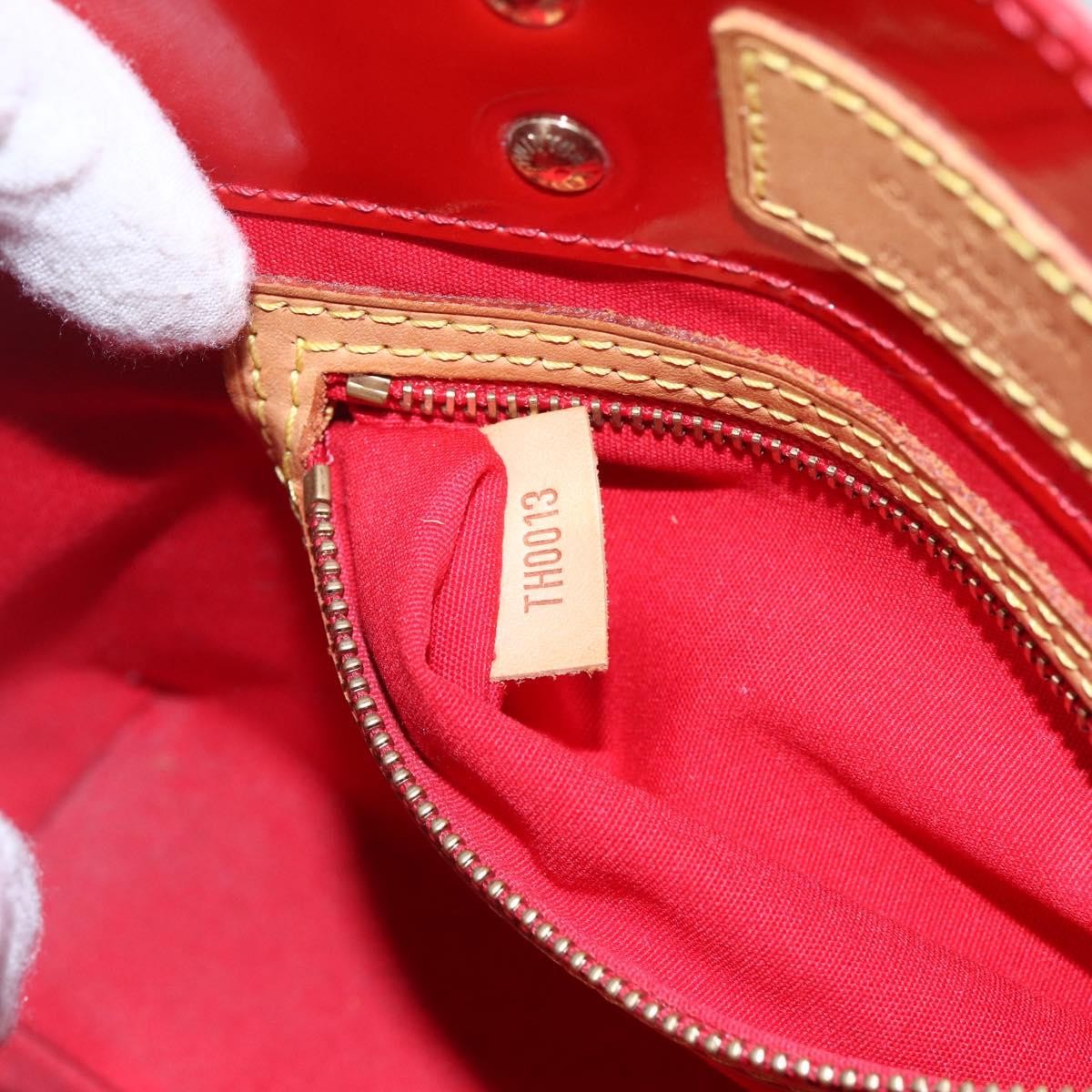 Louis Vuitton Reade Handbag Monogram Vernis Red Patent_Leather Handbag (Pre-Owned)