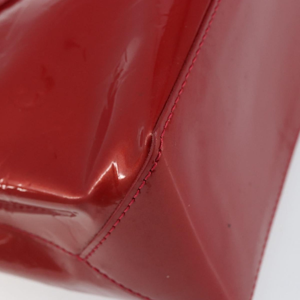 Louis Vuitton Wilshire Handbag Monogram Vernis Red Patent_Leather Handbag (Pre-Owned)