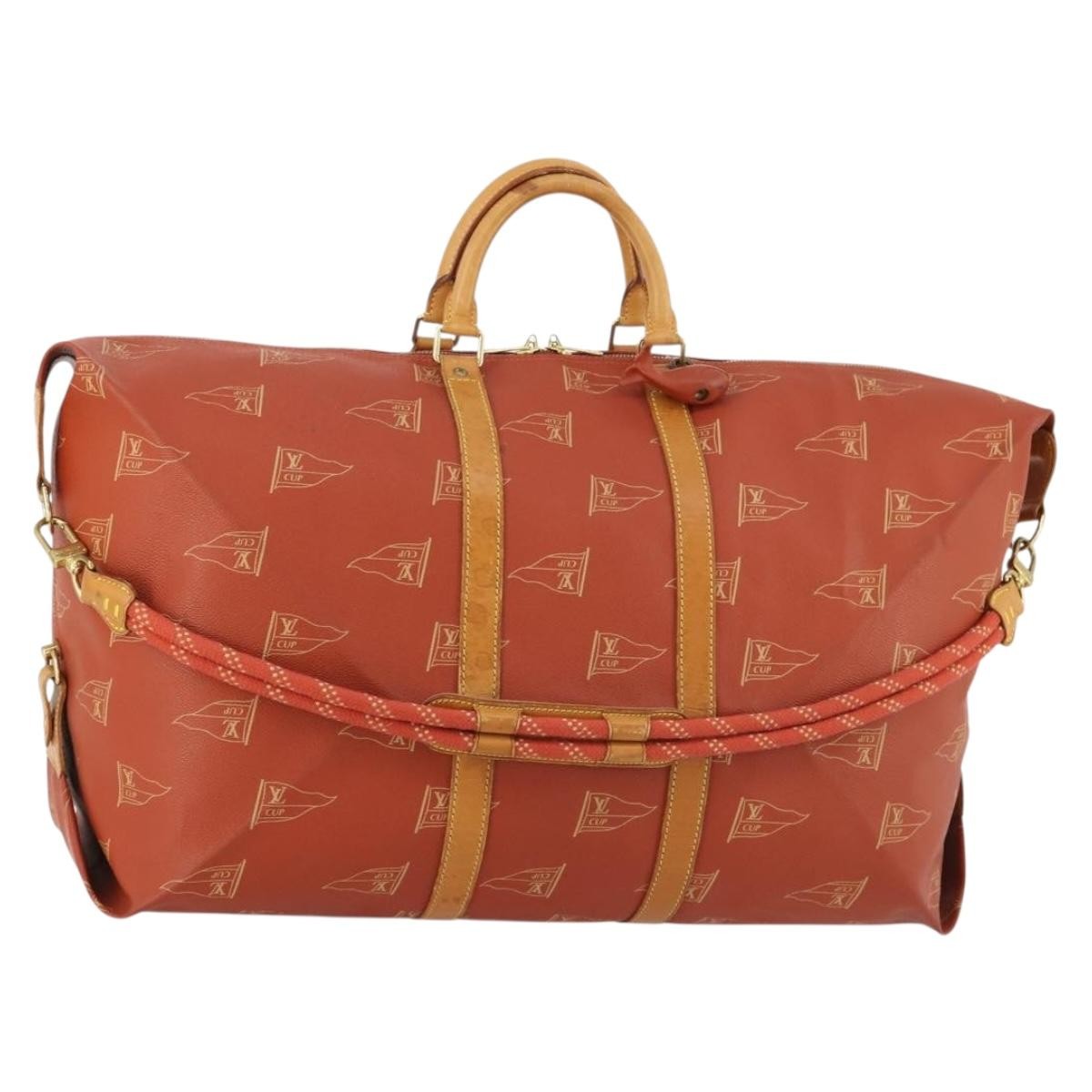 Louis Vuitton Cup Garment Cover Coated Canvas Red Pvc Travel Bag Bag (Pre-Owned)