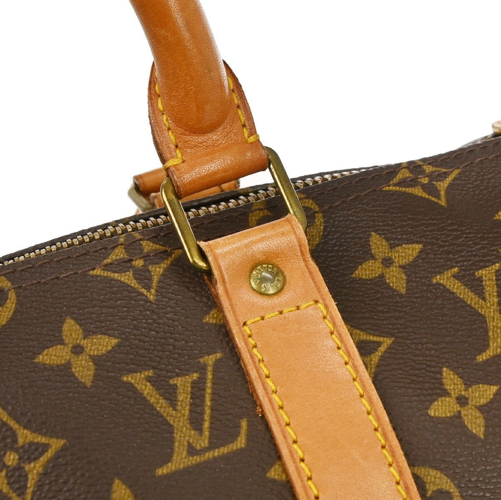 Louis Vuitton Keepall Bag Monogram Canvas Brown Canvas Travel Bag Bag (Pre-Owned)