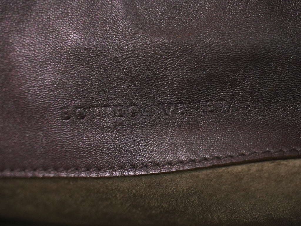 Bottega Veneta Intrecciato Shoulder Bag Leather Brown Leather Shoulder Bag Bag (Pre-Owned)