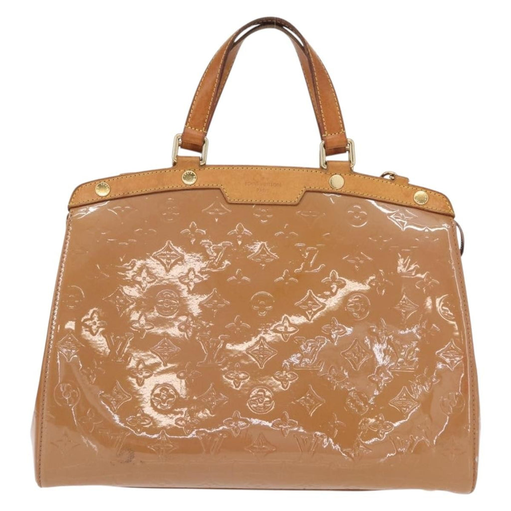 Louis Vuitton Brea Handbag Monogram Vernis Brown Patent_Leather Handbag (Pre-Owned)