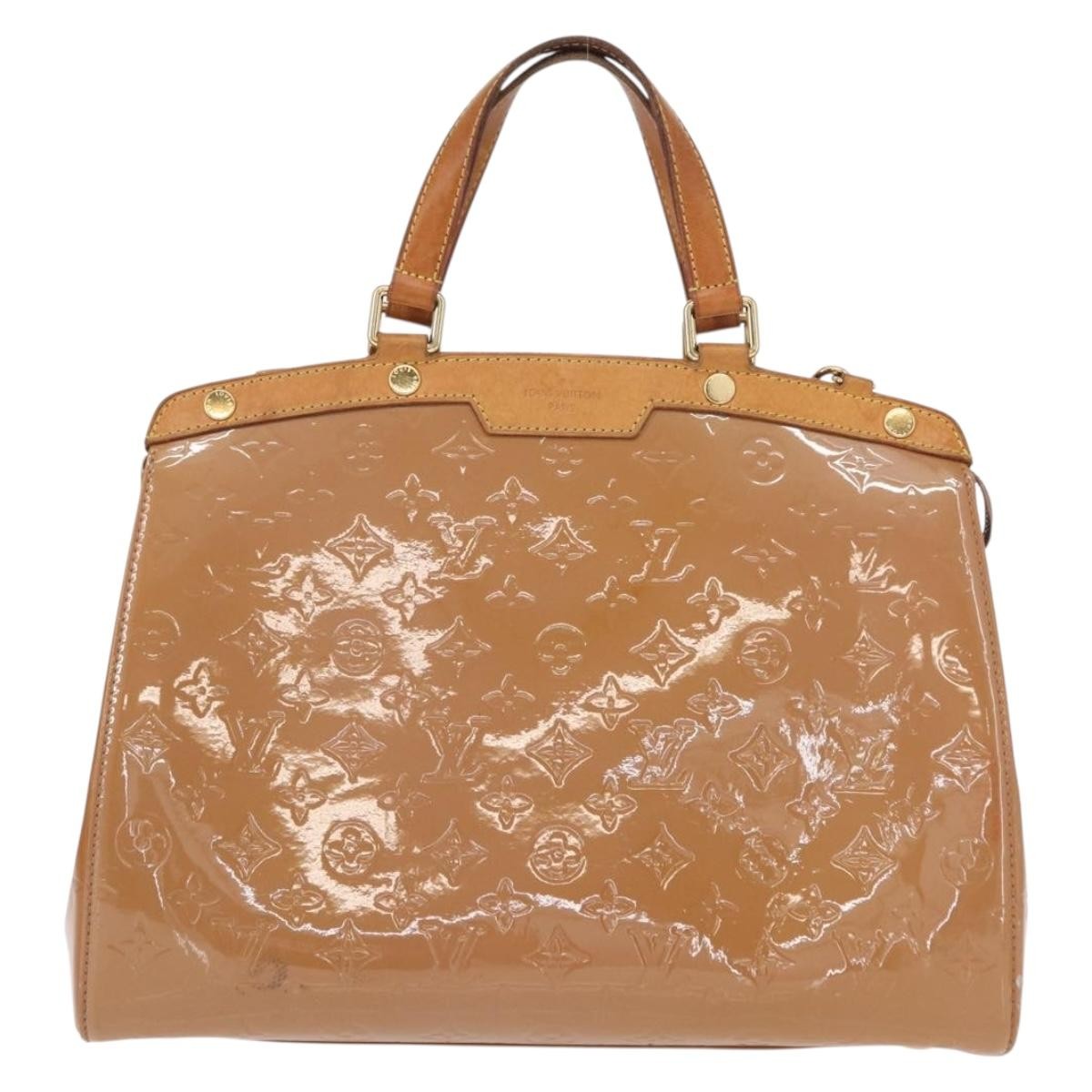 Louis Vuitton Brea Handbag Monogram Vernis Brown Patent_Leather Handbag (Pre-Owned)