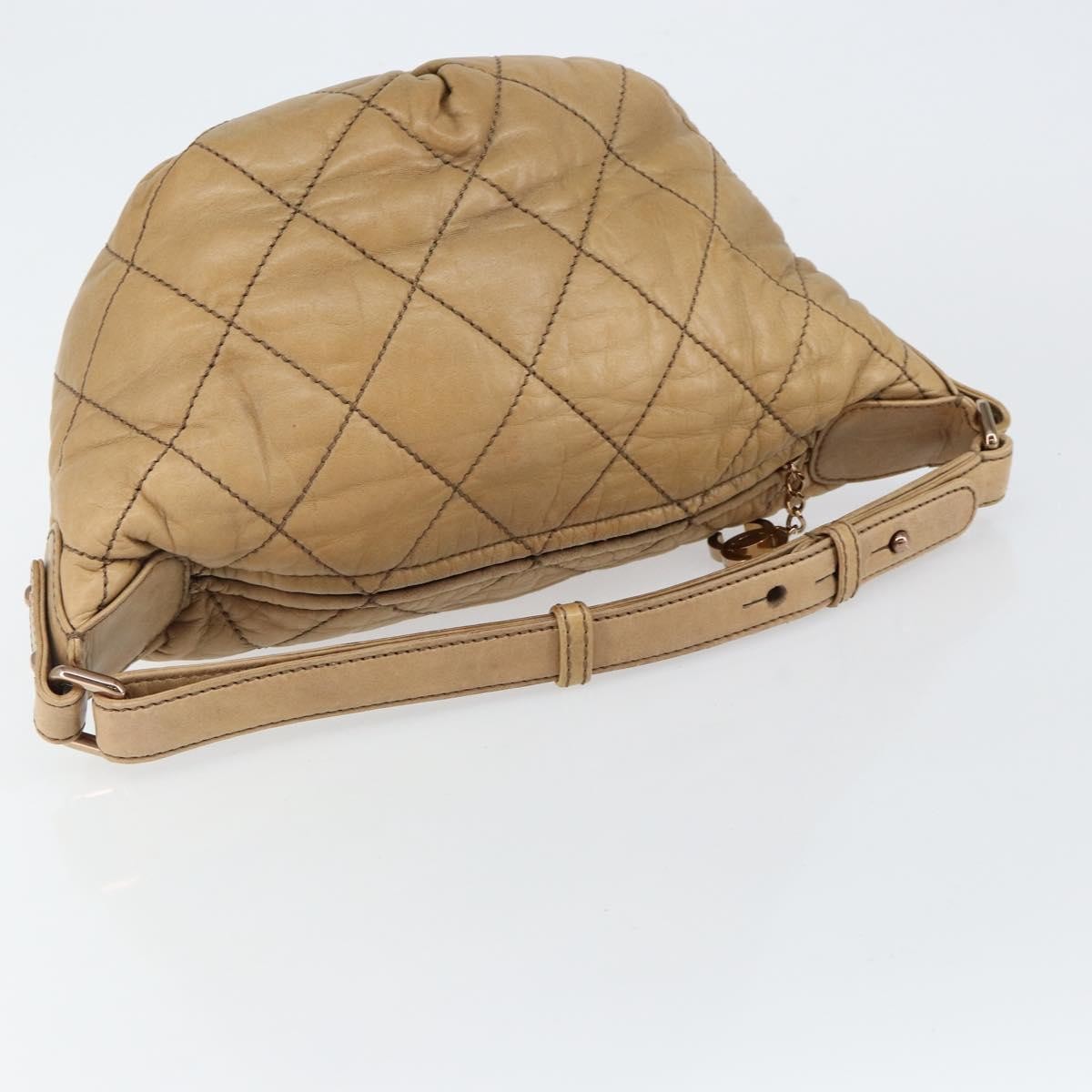 Chanel Cloudy Bundle Hobo Quilted Lambskin Brown Leather Bag (Pre-Owned)