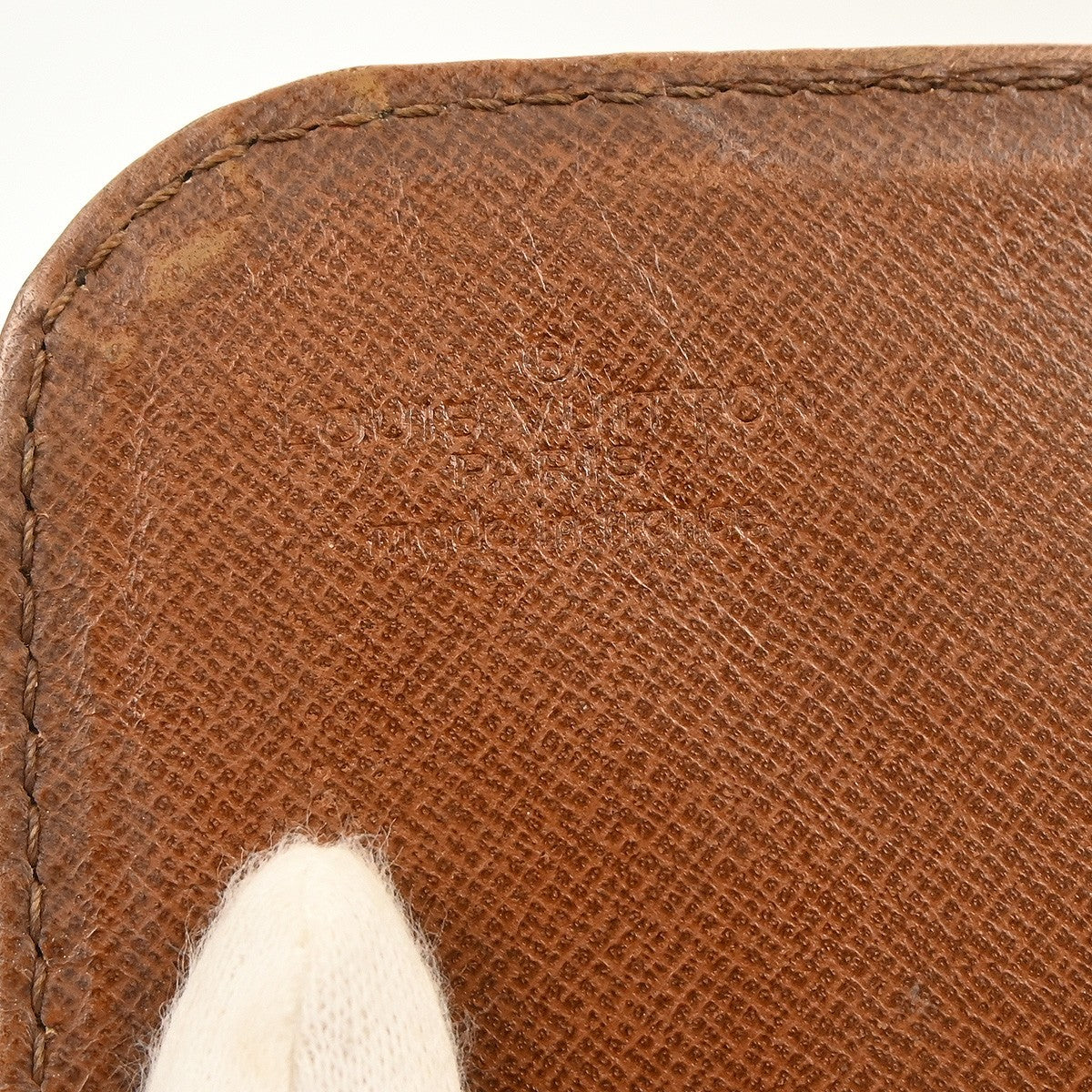 Louis Vuitton Cartouchiere Handbag Monogram Canvas Brown Canvas Shoulder Bag Bag (Pre-Owned)
