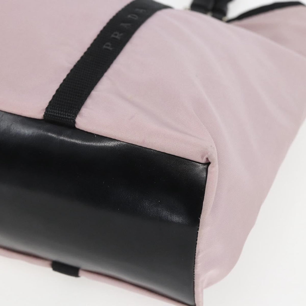 Prada Vintage Tote Tessuto Pink Nylon Tote Bag Bag (Pre-Owned)