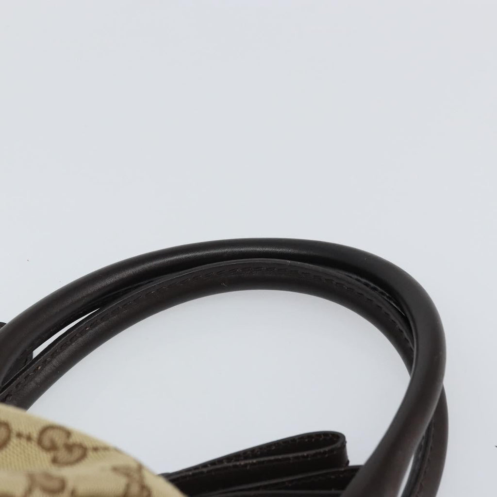Gucci Sukey Top Handle Satchel Gg Canvas With Leather Beige Canvas Handbag (Pre-Owned)