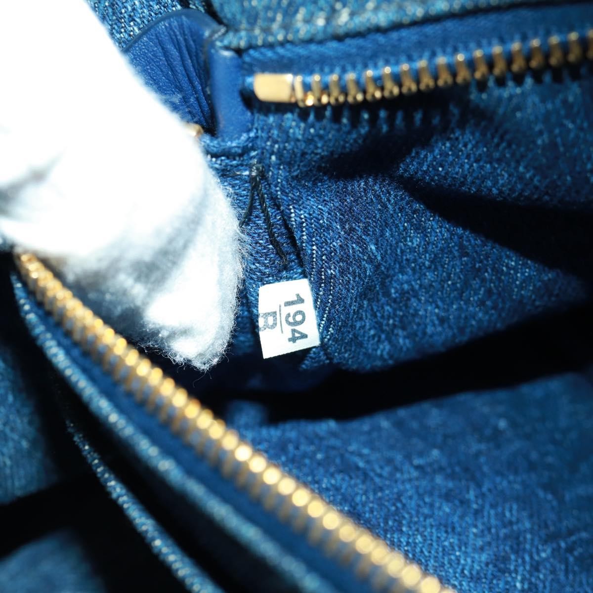 Prada Canapa Tote Denim Blue Denim_Jeans Tote Bag Bag (Pre-Owned)